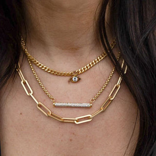 Small Evil Eye Crystal Necklace | Loni Paul - Jewelry
