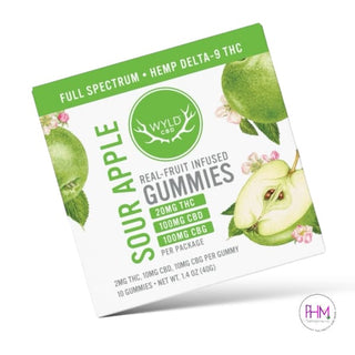 Sour Apple Extra Strength CBD + CBG Gummies | WYLD 🤘🏻