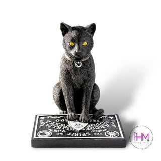 Spirit Board Black Cat Statue