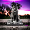 Spirit Board Black Cat Statue