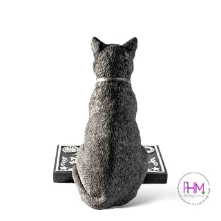 Spirit Board Black Cat Statue