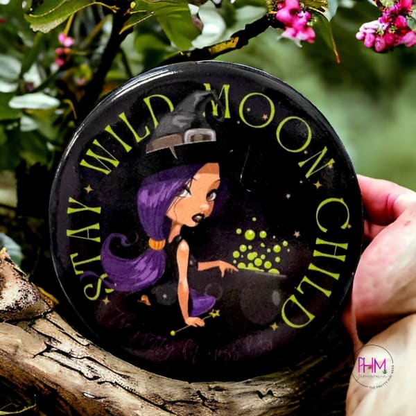 Stay Wild Moon Child Button 🌙