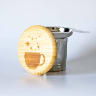 Steel & Bamboo Single Cup Steeper 🍵 - tea steeper
