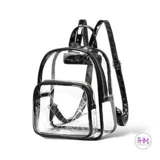 Stephanie Clear Mini Backpack 🖤