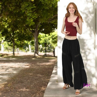 Stevie Wide Leg Pants 🖤 - Clothing