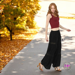 Stevie Wide Leg Pants 🖤 - Clothing