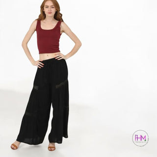 Stevie Wide Leg Pants 🖤 - Clothing