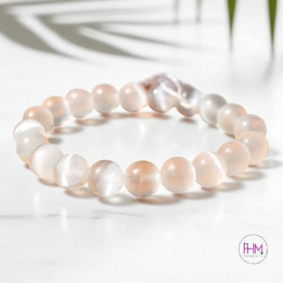 Strength and Clarity Selenite Healing Bracelet ✨
