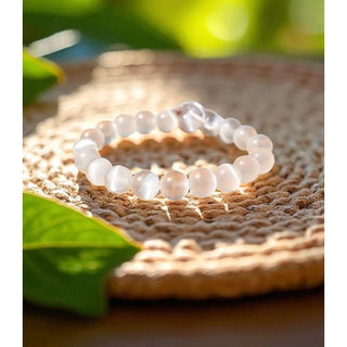 Strength and Clarity Selenite Healing Bracelet ✨