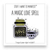 Stuff I Want To Manifest Spell Card and Charm - A magic