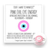 Stuff I Want To Manifest Spell Card and Charm - Pink Evil