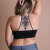 Tattoo Bralette - Black / XL/2X