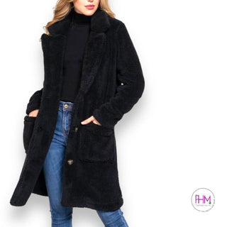 Teddy Sherpa Coat 🖤