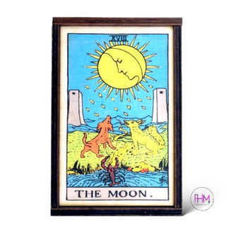 The Moon 🌙 Handcrafted Wooden Tarot Box