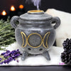 Triple Moon Cauldron Backflow Incense Burner 🌙 - Gifts