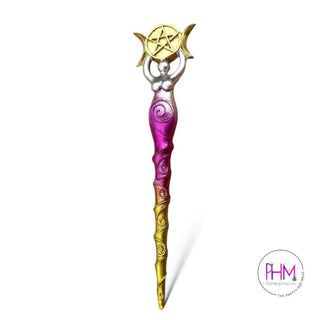 Triple Moon Goddess Wand