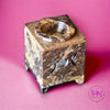 Triple Moon Stone Carved Square Oil Diffuser - oil burner