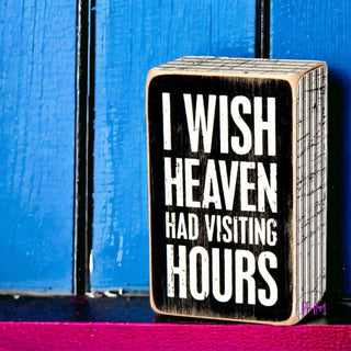 Visiting Hours Box Sign 💕