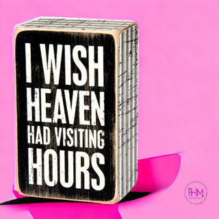 Visiting Hours Box Sign 💕