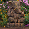 Good Luck Ganesha Volcanic Garden Statue 🪬