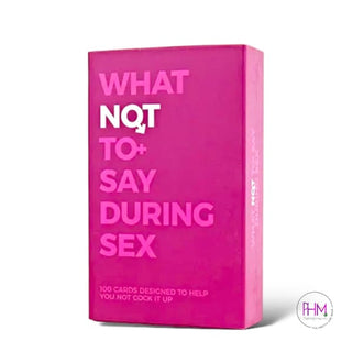 What Not To Say During Sex Trivia - Toys & Games