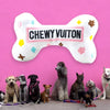 White Chewy Vuiton Bones Squeaker Dog Toy - Toys