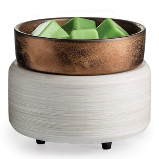 Whitewashed Bronze 2-in-1 Fragrance Warmers - Wax Warmer
