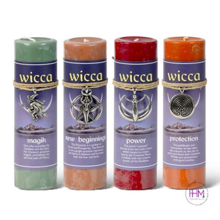 Wicca Pewter Pendant Candles 🌙 - Candle