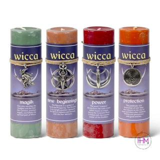 Wicca Pewter Pendant Candles 🌙 - Candle