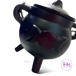 Witches Brew Triple Moon Cast Iron Cauldron 🌙