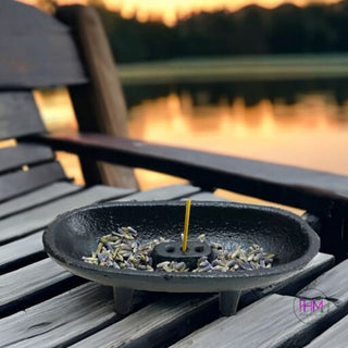 Witches Cast Iron Canoe Incense Burner + Smudge Pot 💕