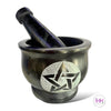 Witches Pentacle Mortar and Pestle