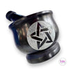 Witches Pentacle Mortar and Pestle