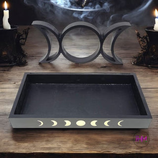 Witches Wisdom Moon Phase Tarot Altar Tray 🌙🔮 - religious
