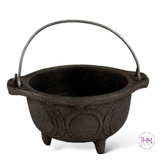 Witching Hour Triple Moon Cast Iron Cauldron 🌙