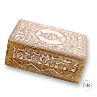 Witchy Soul 🌙 Triple Moon Wooded Box