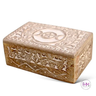 Witchy Soul 🌙 Triple Moon Wooded Box