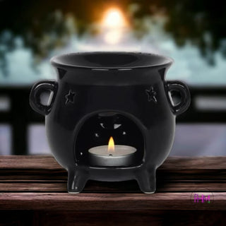 Witchy Woman Cauldron Oil Burner 🌙🔮 - oil burner