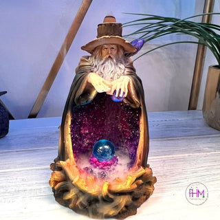 Wizardly Ways Enchanted Backflow Incense Burner with Color