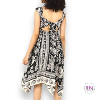 Zen & Now Boho Midi Dress 🖤