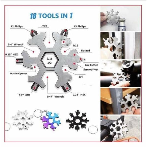 18 In 1 Snowflake Multi-Tool - Multi Tool