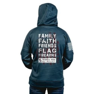 5 Things Tailgater Hoodie by Nine Line - Medium / Navy