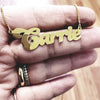 ’76 Vintage Personalized Name Necklace - Necklaces Gold