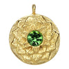 Lotus Birthstone Swarovski Bangle Bracelet - Gold / August