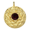 Lotus Birthstone Swarovski Bangle Bracelet - Gold / January