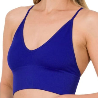 Elizabeth Bralette - Bright Blue / S | M - Clothing