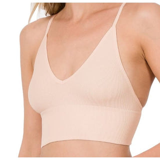Elizabeth Bralette - Blush Pink / S | M - Clothing