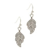 Silver Hoop and Dangle Earrings by Laura Janelle - Crystal