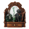Absinthe Black Cat Statue with Hidden Drawer By Lisa Parker