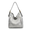 Alexa Hobo by Jen and Co. - Light Grey - Handbags